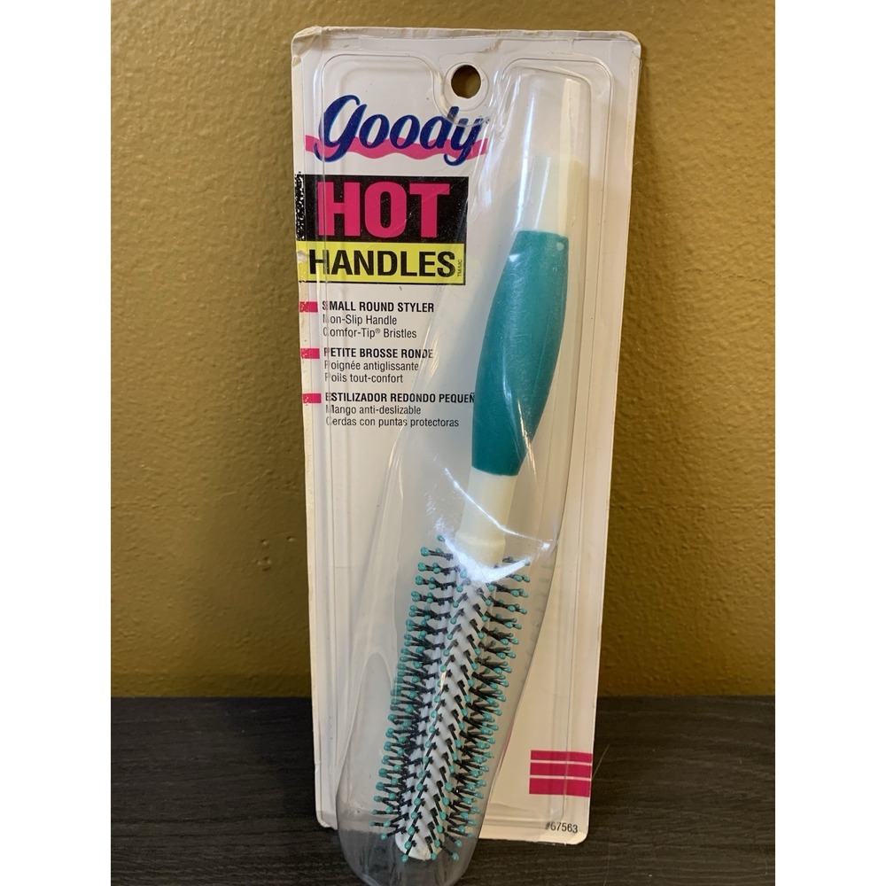 Vintage GOODY Small Round Styler Brush #67563 Hot Handles 1992 NEW SEALED‎